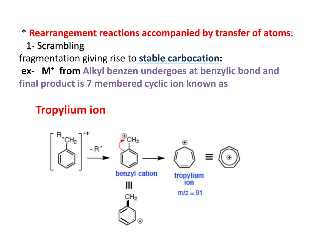 rearrangement reactions accompanied by transfer