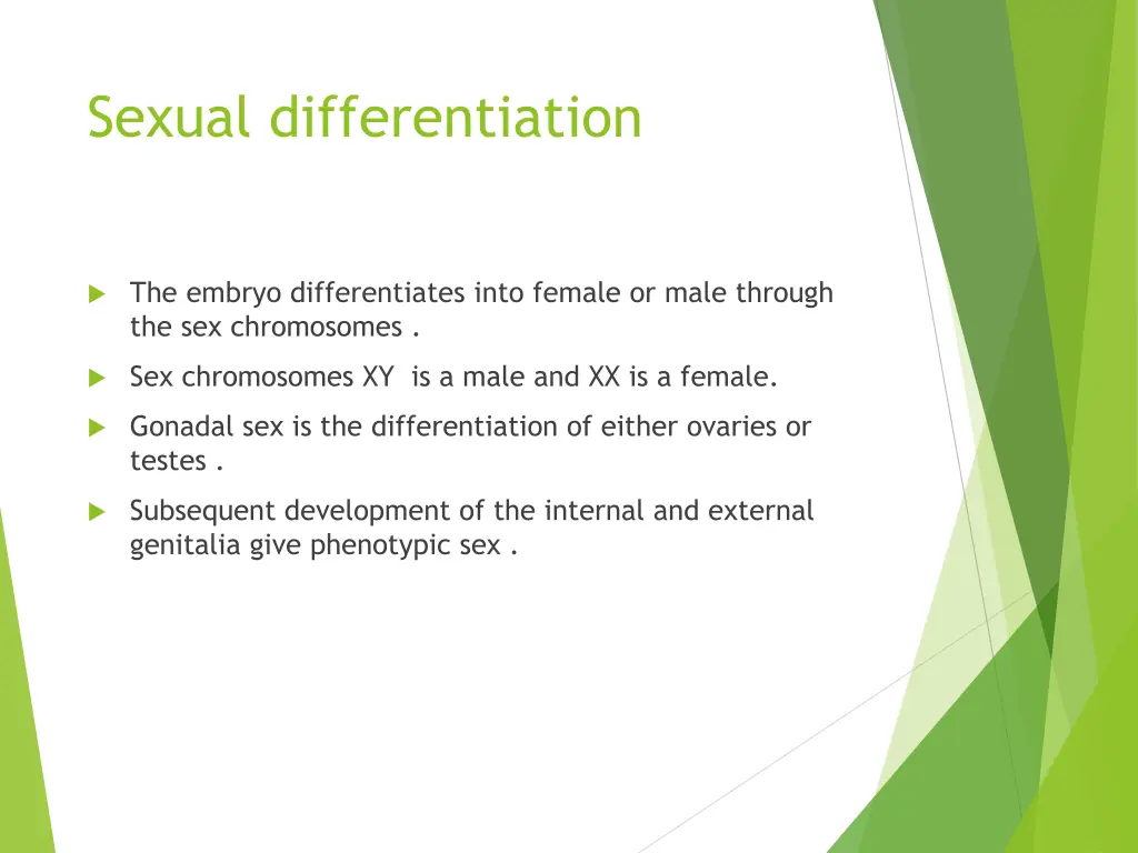 sexual differentiation