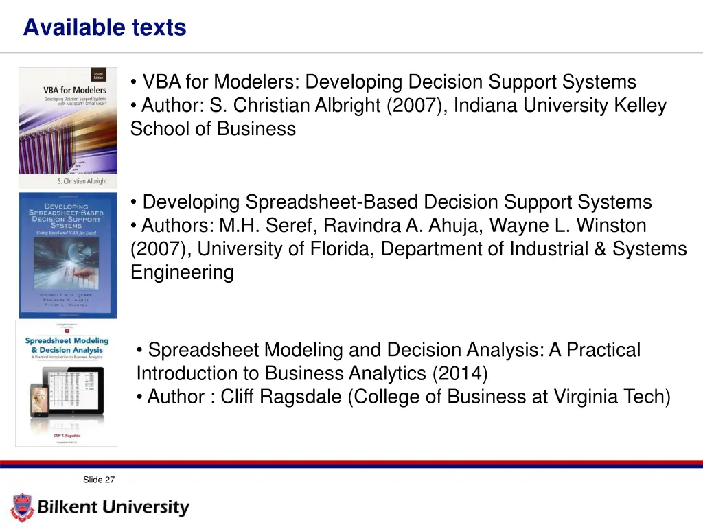 available texts
