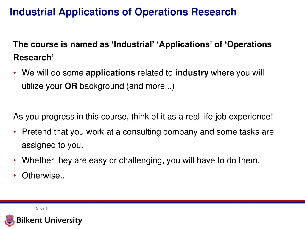 industrial applications of operations research