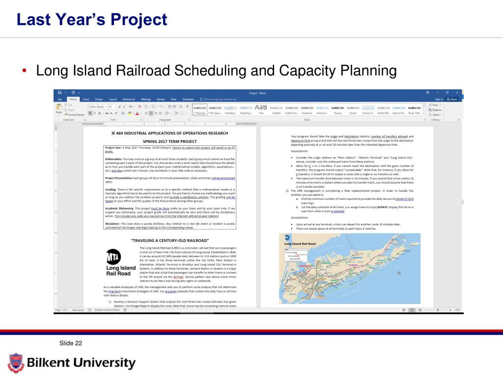 last year s project