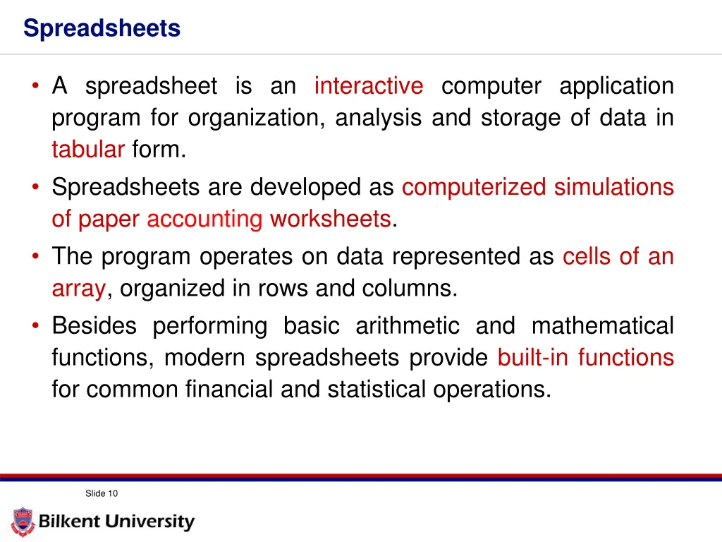 spreadsheets 1