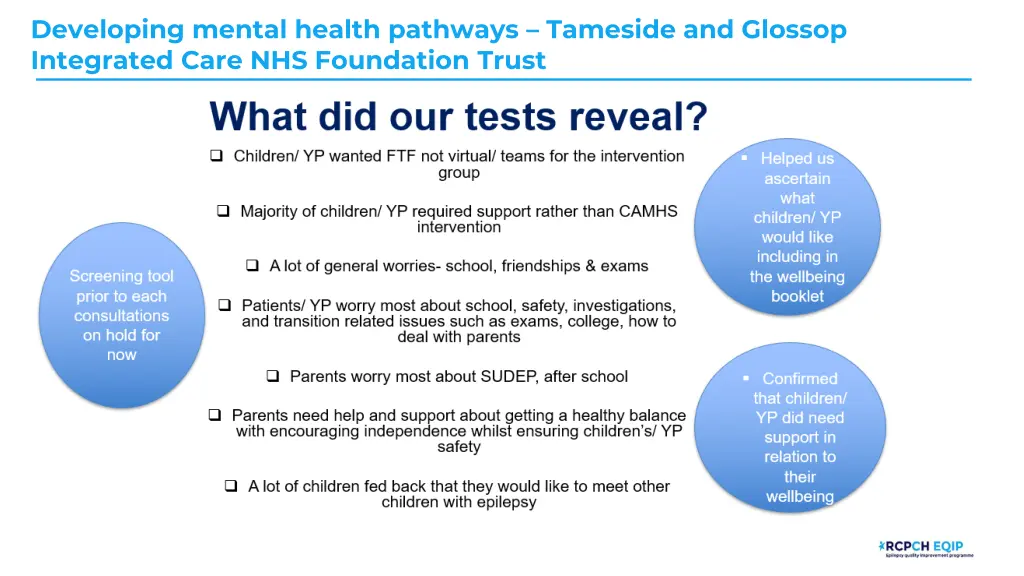 developing mental health pathways tameside 6