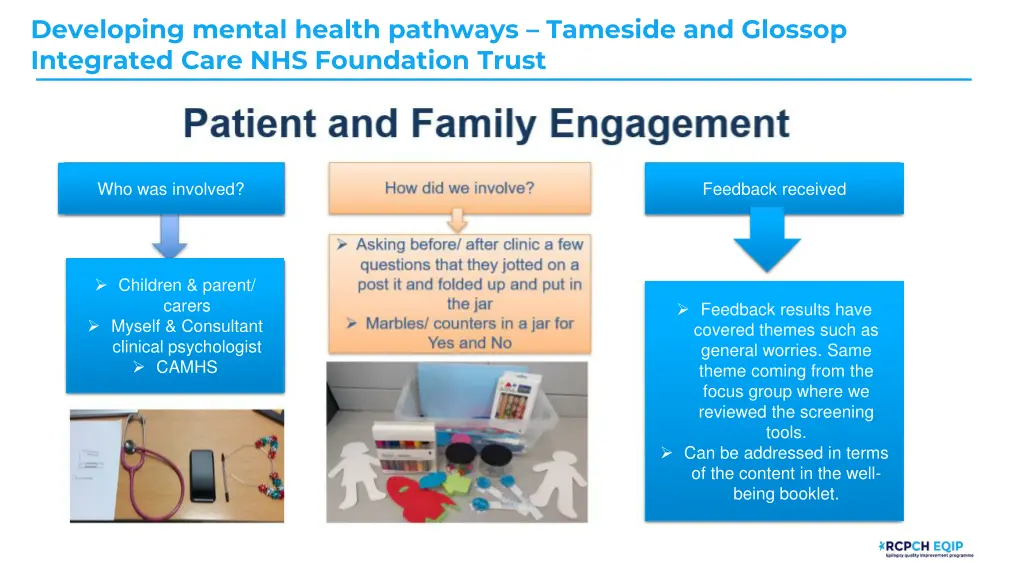 developing mental health pathways tameside 7