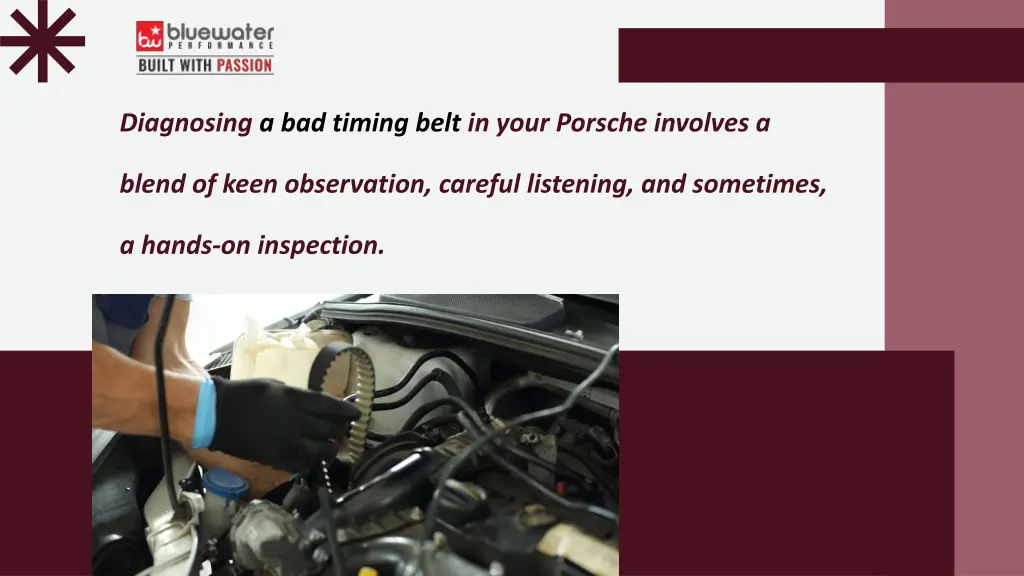 diagnosing a bad timing belt in your porsche