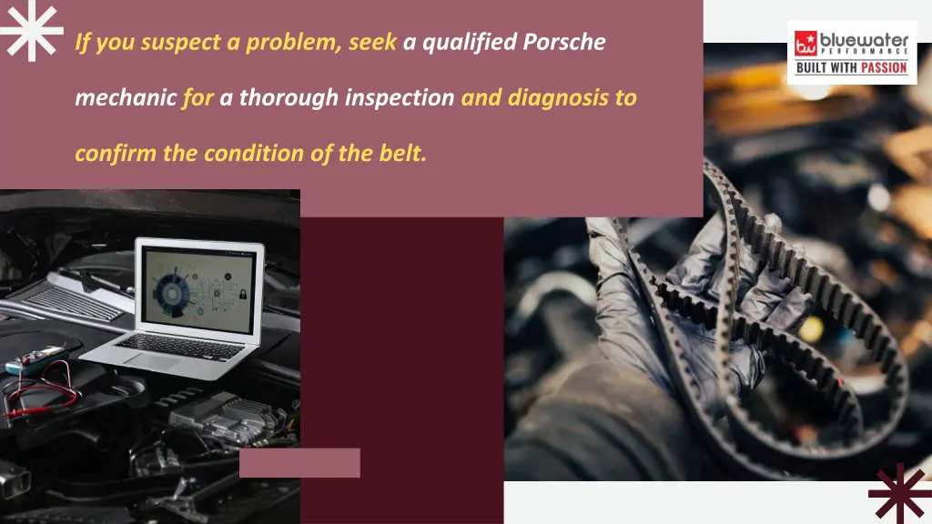 if you suspect a problem seek a qualified porsche