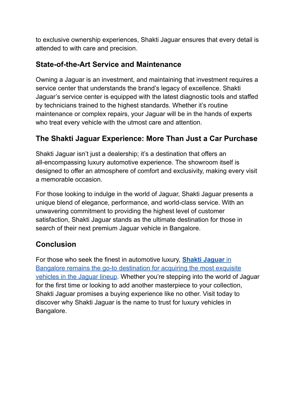 to exclusive ownership experiences shakti jaguar
