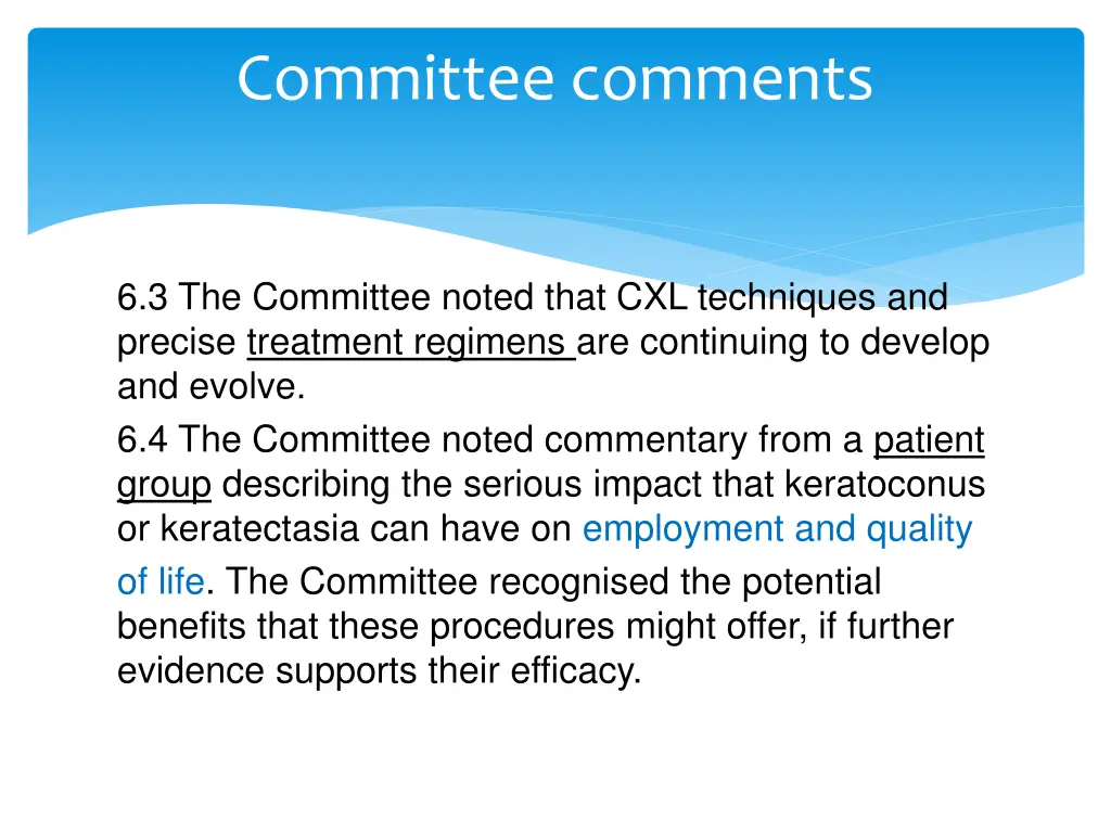 committee comments 1