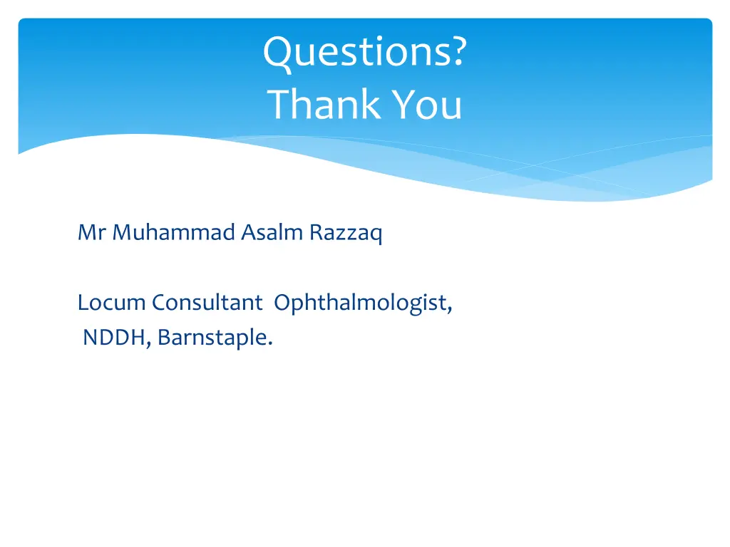 questions thank you