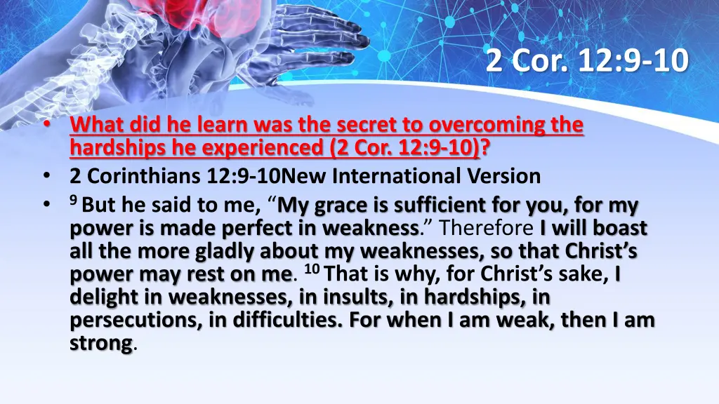 2 cor 12 9 10
