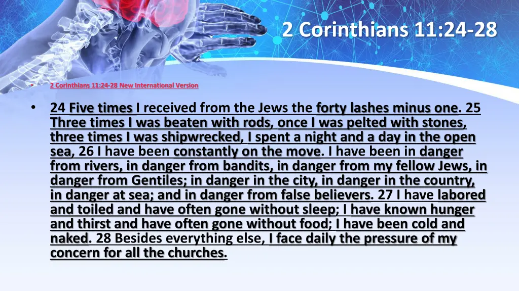 2 corinthians 11 24 28