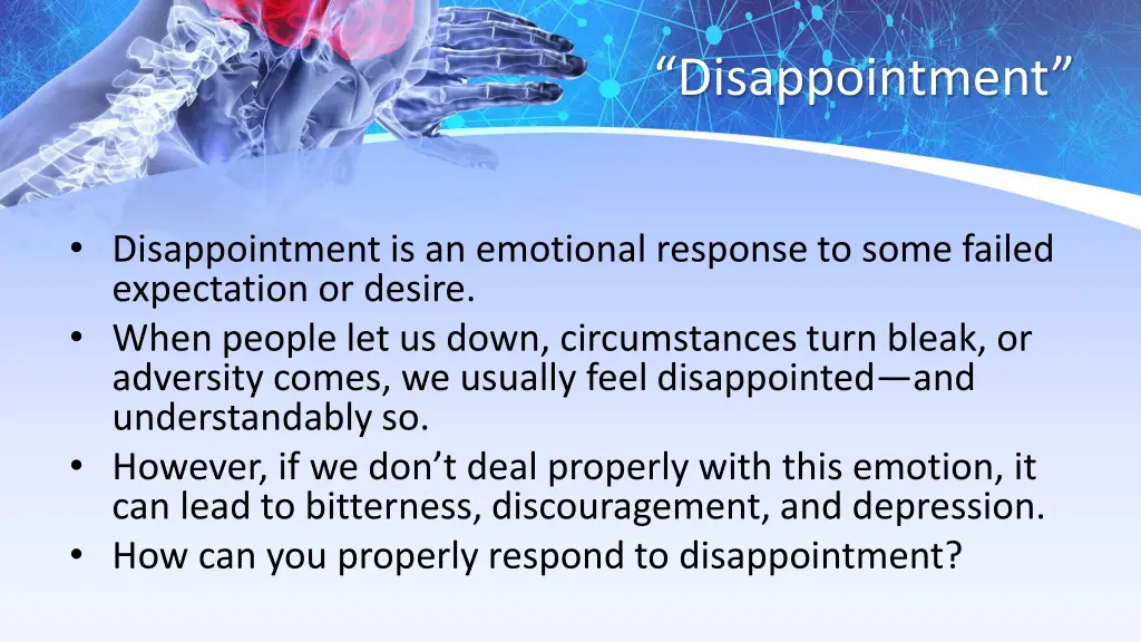disappointment