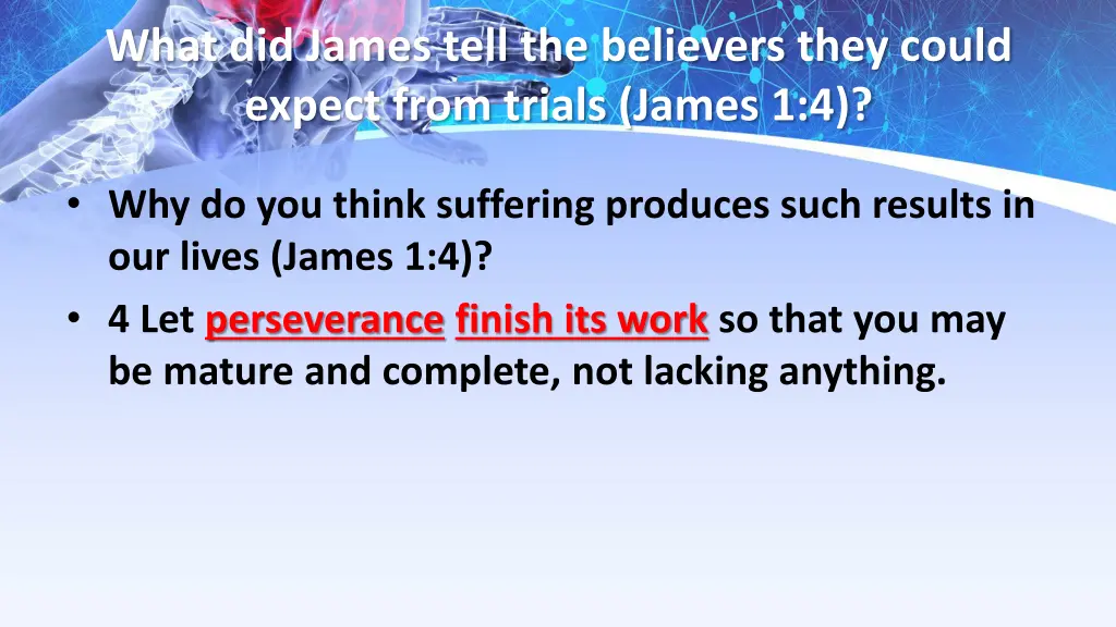 what did james tell the believers they could 1