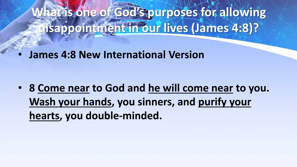 what is one of god s purposes for allowing