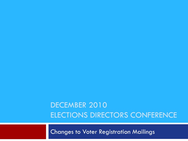 december 2010 elections directors conference
