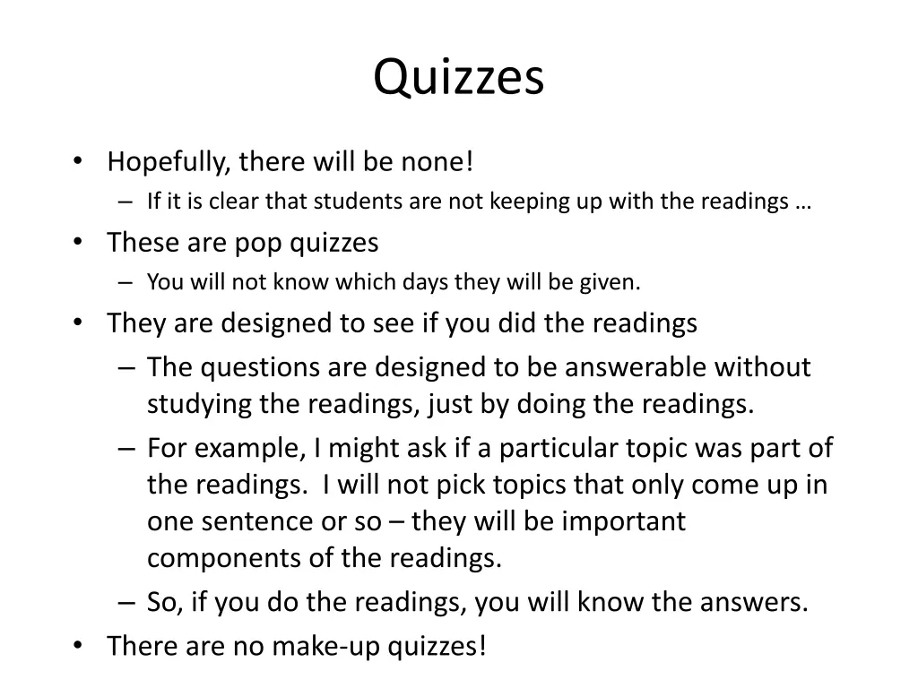 quizzes