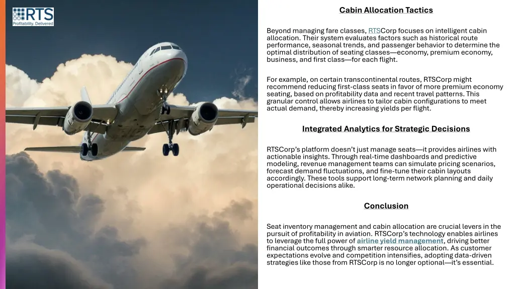 cabin allocation tactics