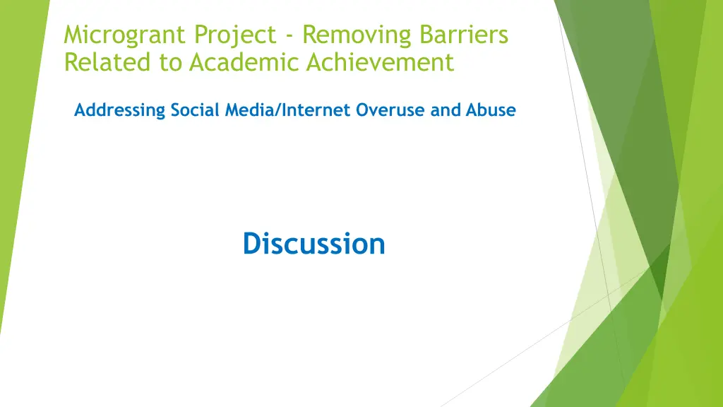 microgrant project removing barriers related 1
