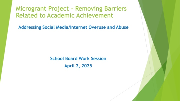 microgrant project removing barriers related