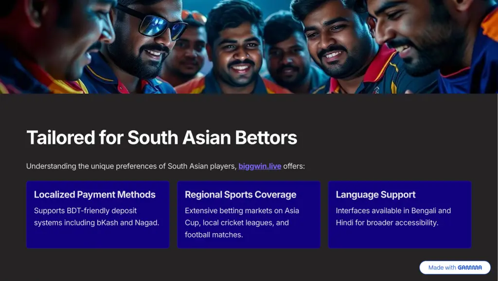 tailored for south asian bettors