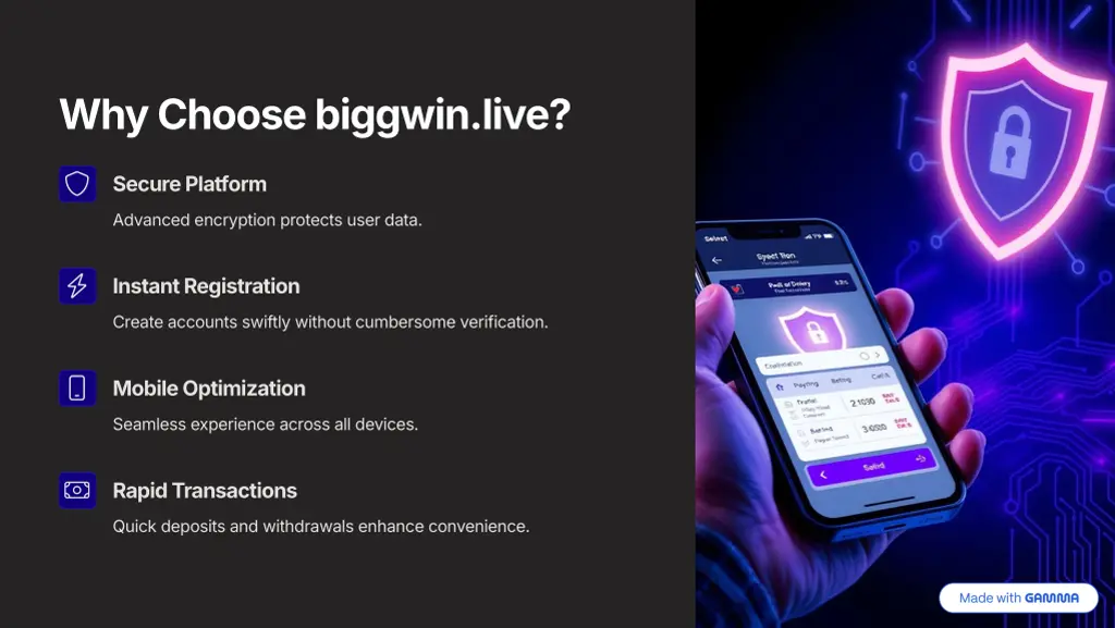 why choose biggwin live
