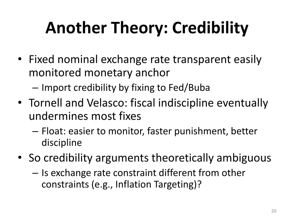 another theory credibility