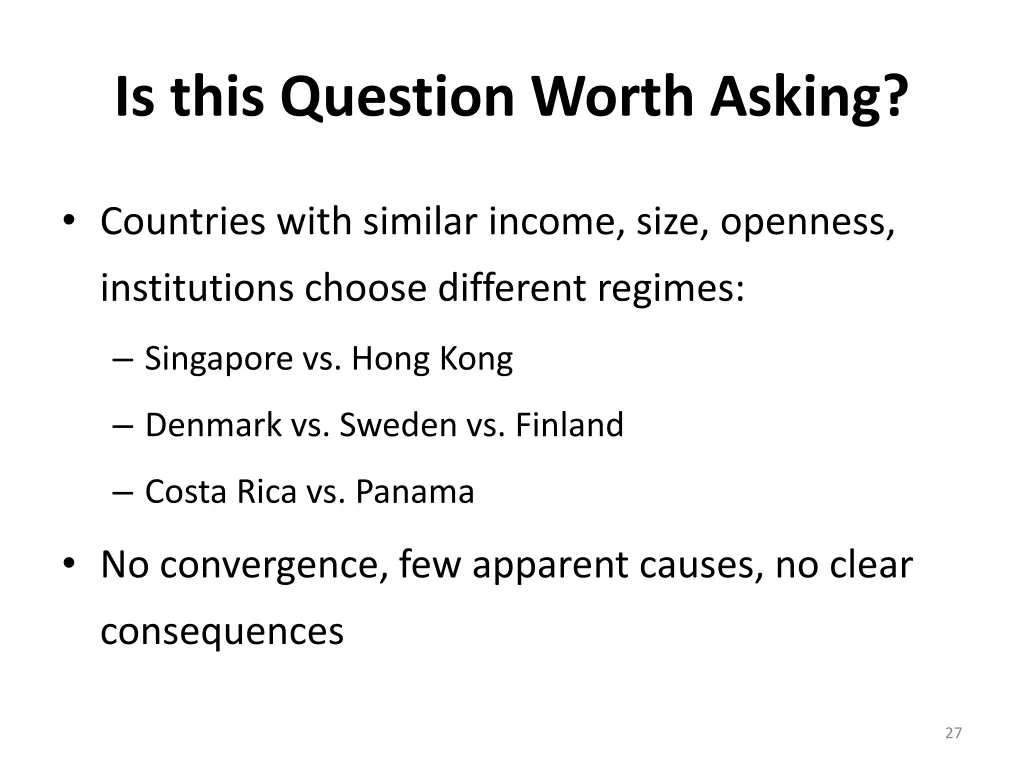is this question worth asking