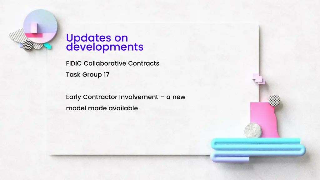 updates on developments