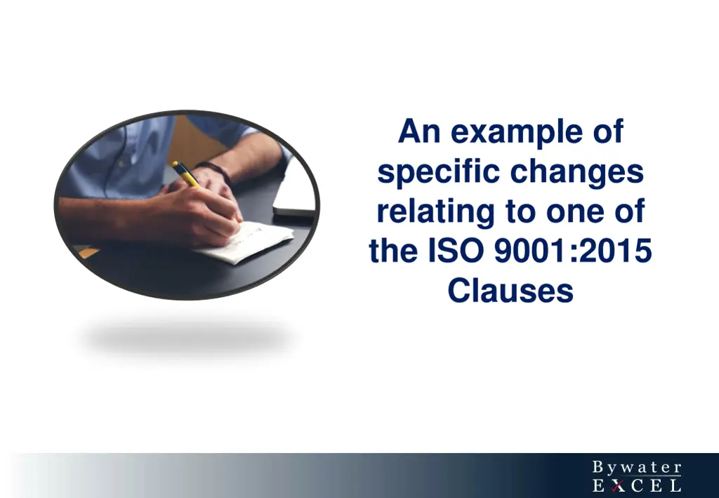 an example of specific changes relating