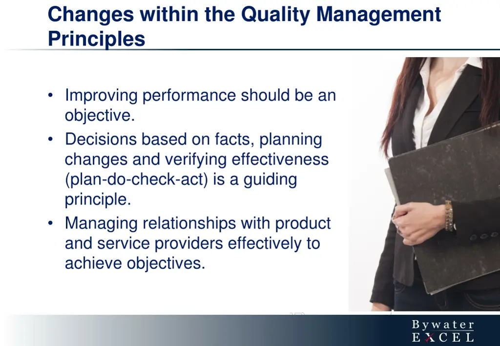 changes within the quality management principles 1