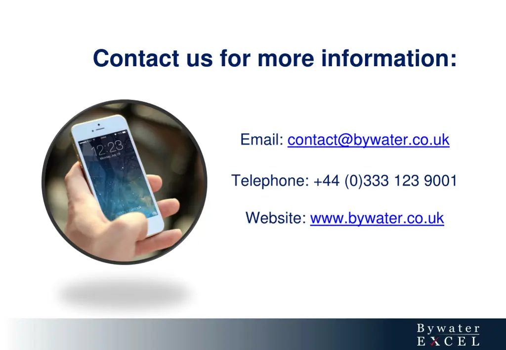 contact us for more information