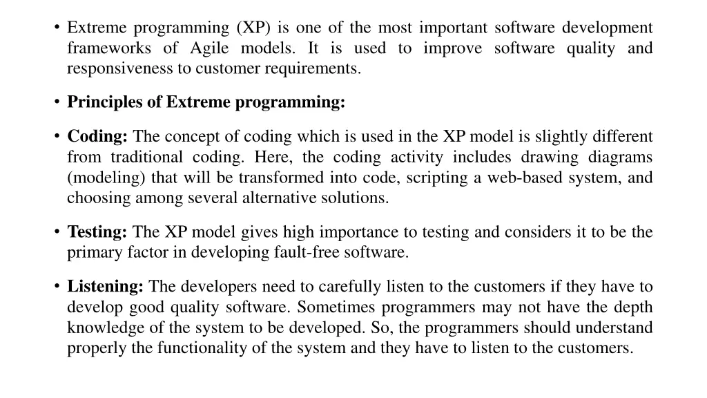 extreme programming xp is one of the most