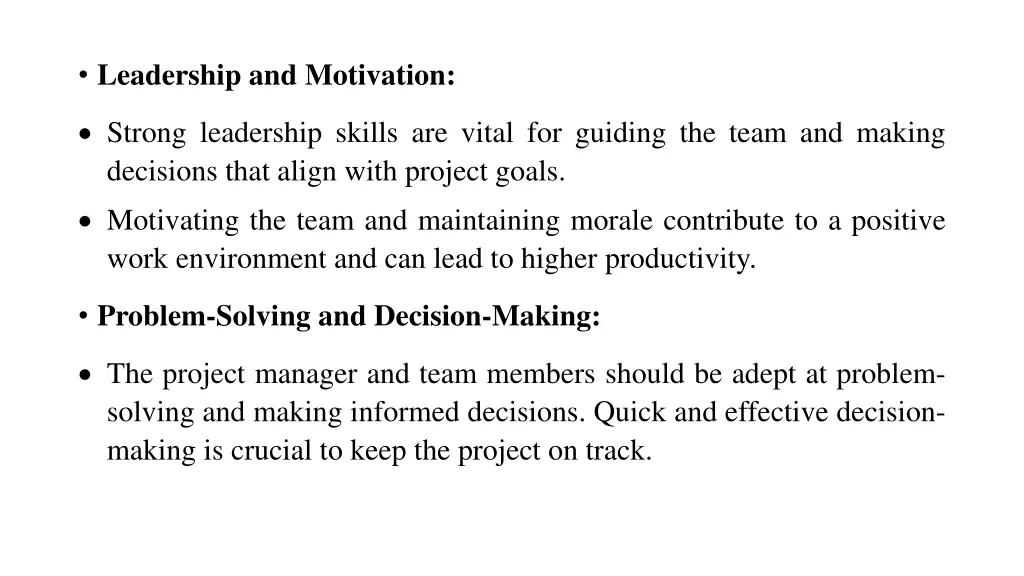 leadership and motivation