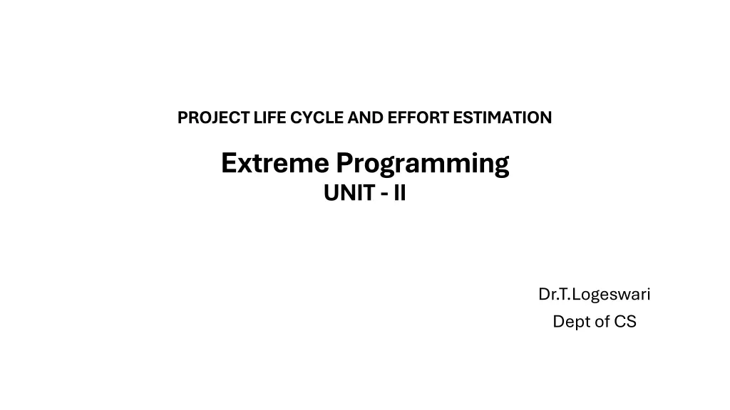 project life cycle and effort estimation 4