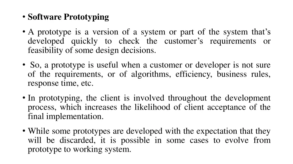 software prototyping