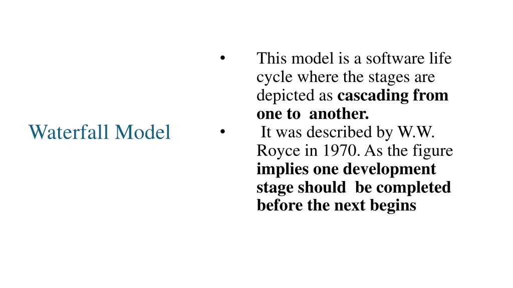 this model is a software life cycle where