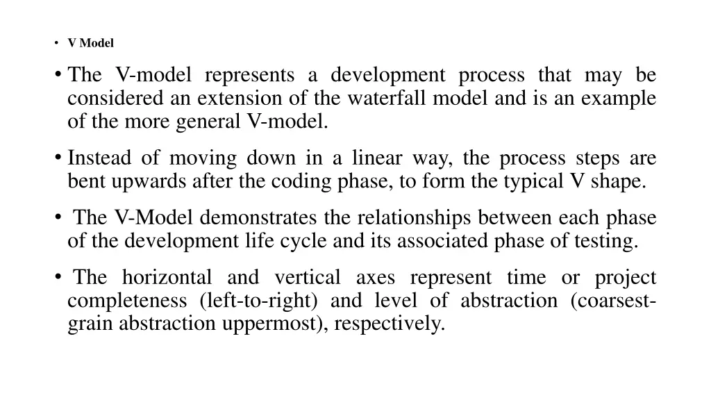 v model