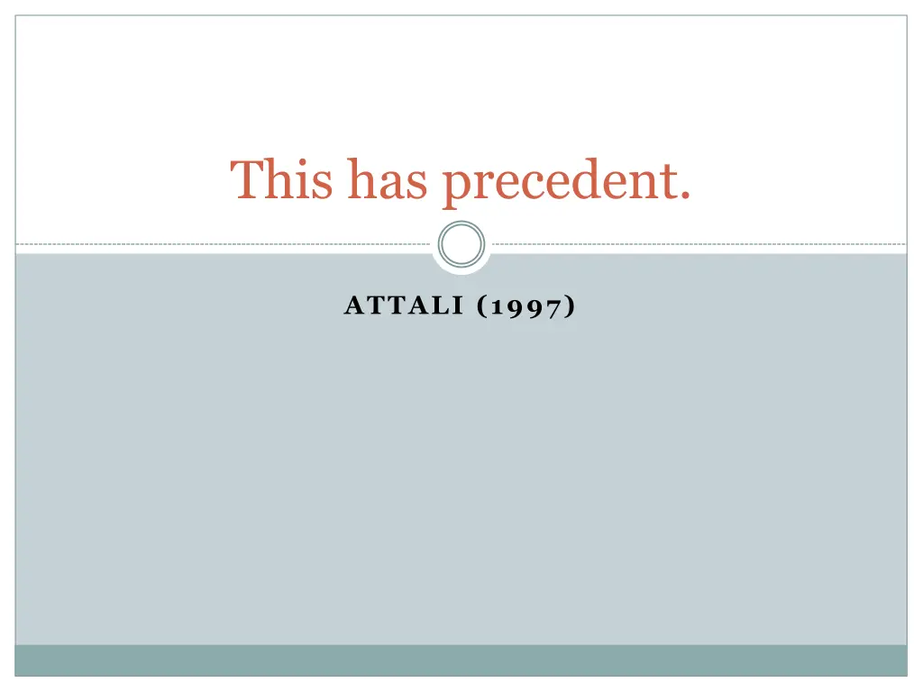 this has precedent