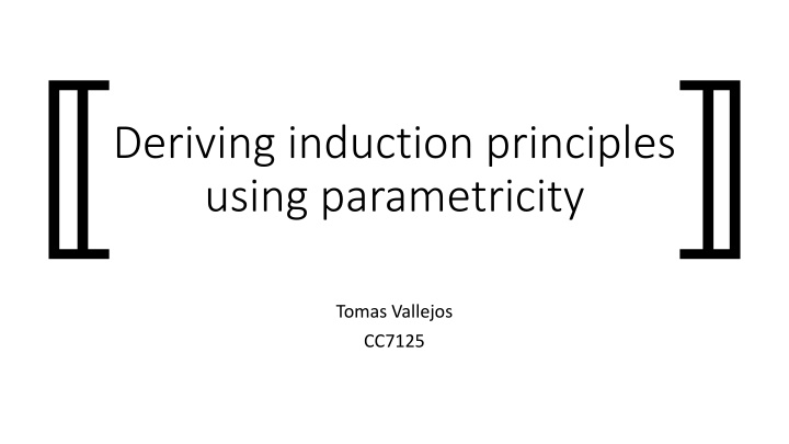 deriving induction principles using parametricity