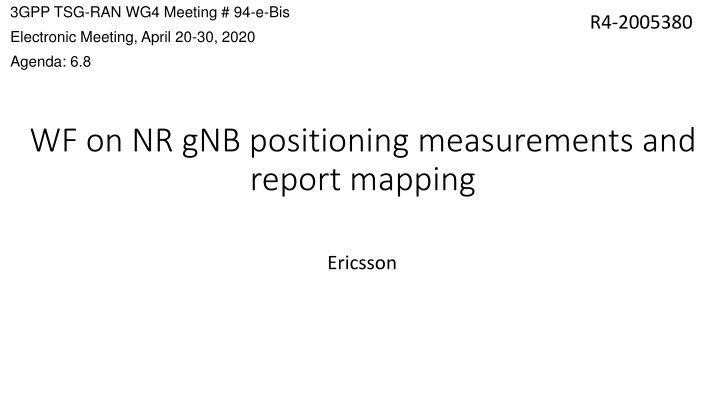 3gpp tsg ran wg4 meeting 94 e bis electronic