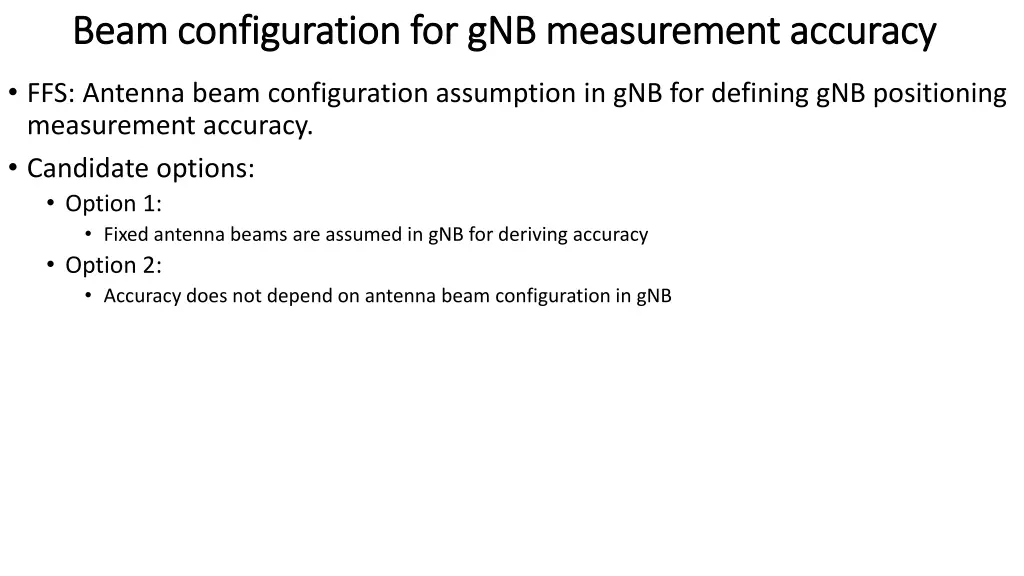 beam configuration for beam configuration for gnb