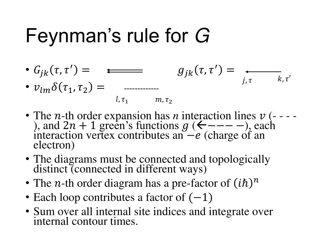 feynman s rule for g