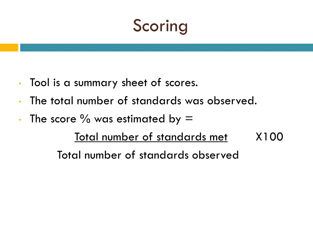 scoring