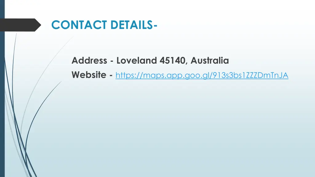contact details