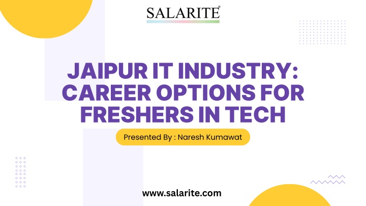 jaipur it industry career options for freshers