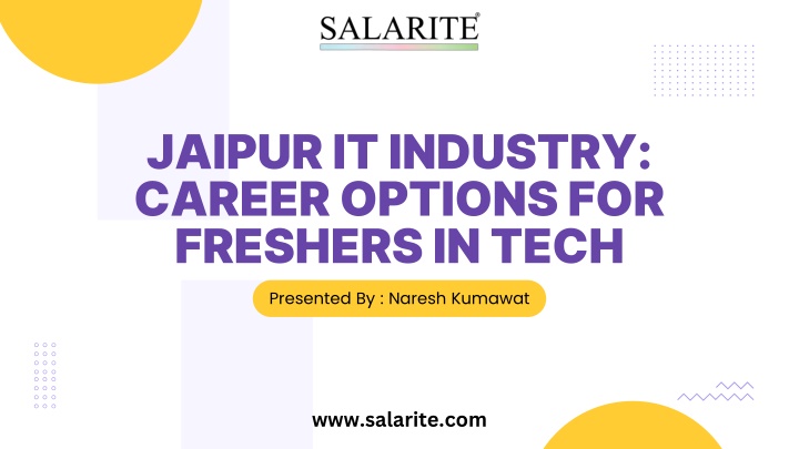 jaipur it industry career options for freshers
