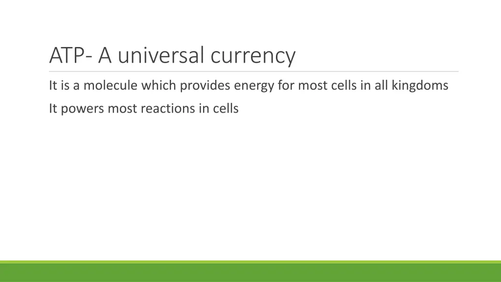 atp a universal currency
