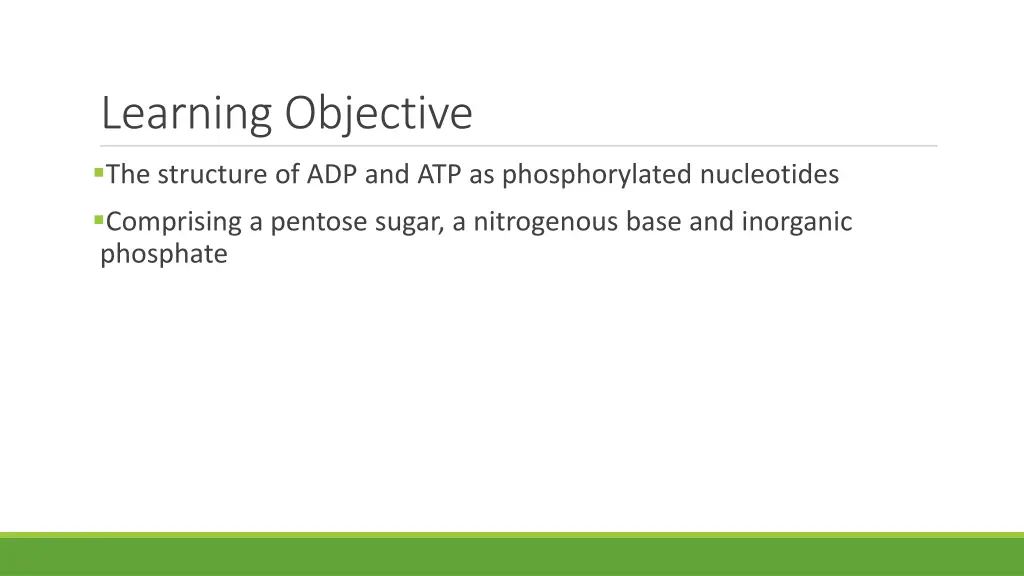 learning objective
