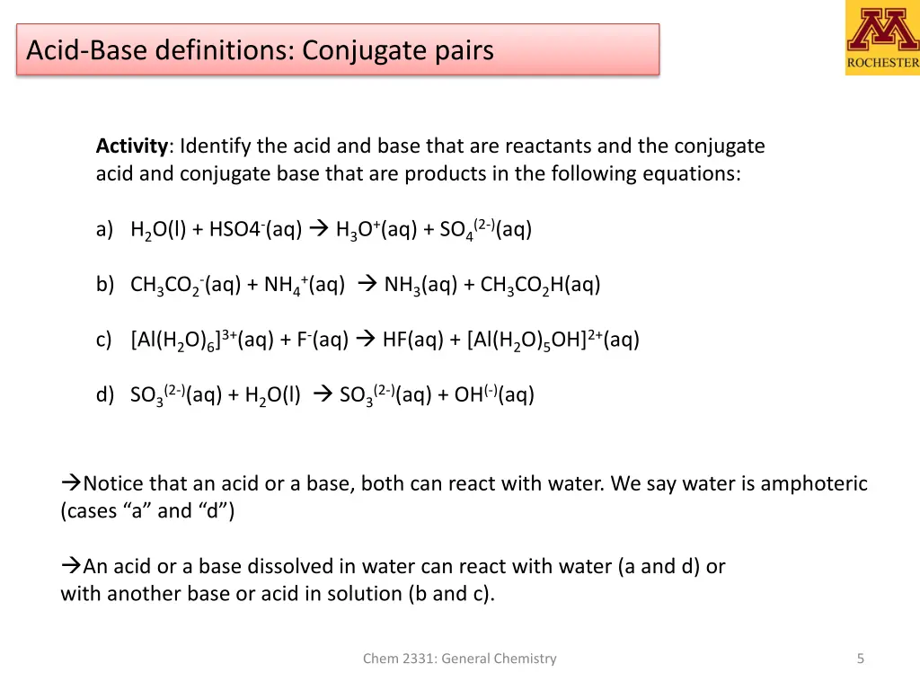 acid base definitions conjugate pairs