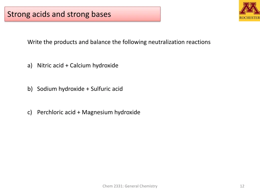 strong acids and strong bases 1